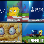 SpongeBob Reaction Over The PS4
